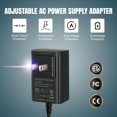 thumbnail image 3 of Adaptador de fuente de alimentación de CA ajustable para baterías AAA, 3 V a 6 V, adaptador de reputo de batería (negro), 3 of 5