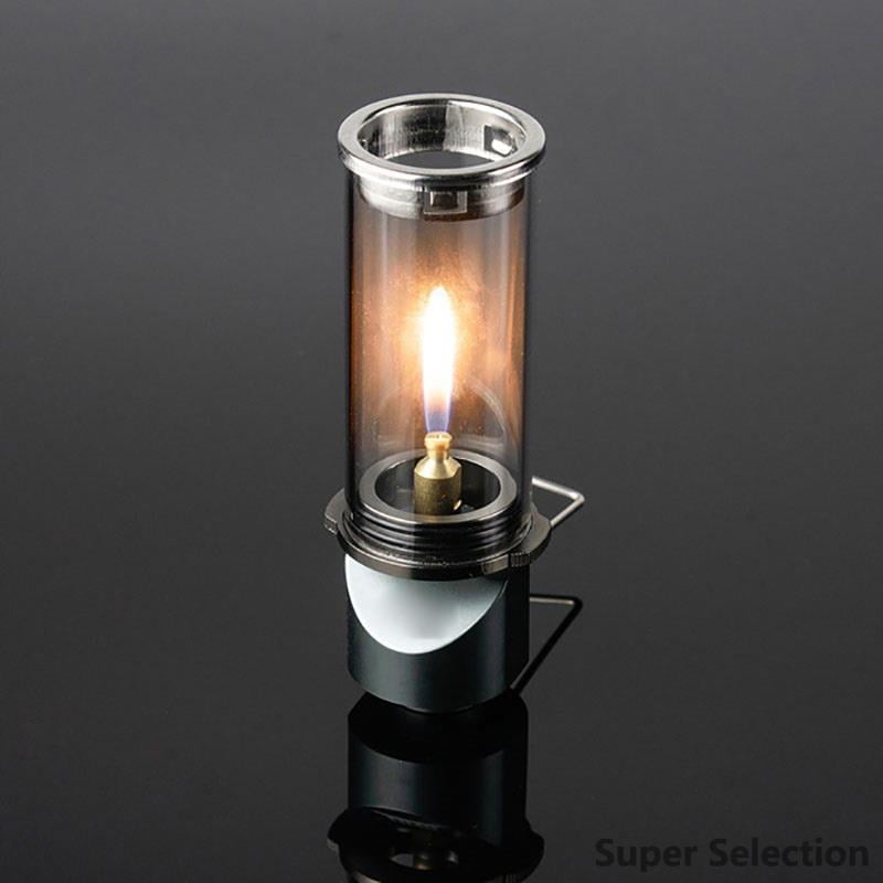 Butane Gas Candle Lantern Portable Windproof Camping Light With Adjustable Flame Ultralight Compact For Backpacking Hiking Emergency Outdoor Table Ambiance
