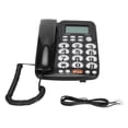 thumbnail image 1 of Teléfono de escritorio con identificador de llamadas, botones grandes, pantalla inclinable, teléfono fijo con cable para casa, oficina, habitaciones de hotel, 1 of 14
