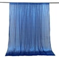 thumbnail image 2 of BalsaCircle 8 feet x 8 feet Royal Blue Sequin Backdrop Curtain Wedding Party Photobooth Decorations, 2 of 8