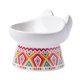 thumbnail image 4 of Cuenco elevado individual para gatos y perros, plato de alimentación antideslizante, cuenco de porcelana con cuello Rojo, 4 of 9