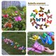 thumbnail image 4 of 100 piezas de estacas de mariposa, coloridos adornos de jardín de mariposas artificiales Tmvgtek Oficina Multiescena Multifunción, 4 of 9