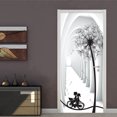 thumbnail image 1 of Autocollant de Porte 77x200cm Effet Trompe L'il Papier Peint 3D (Style 1), 1 of 5