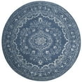 thumbnail image 5 of SAFAVIEH Glamour Gaia Floral Bordered Wool Runner Rug, Blue, 2'3" x 8', 5 of 11