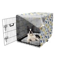 thumbnail image 5 of Yellow Bird Dog Crate Cover, Tropical Jungle Pattern with Exotic Toucans and Leaves on Plain Background, Easy to Use Pet Kennel Cover Small Dogs Puppies Kittens, 7 Sizes, Multicolor, by Ambesonne, 5 of 6