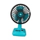 thumbnail image 4 of Mini ventilador de mesa de escritorio, ventilador personal de diseño retro, eléctrico, recargable, compacto, refrigeración por , portátil para el azul, 4 of 8