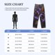 thumbnail image 4 of Fotbe Ornate Purple Floral Vase Pantalones de Pijama para Hombre, Pantalones de Dormir, Pantalones de Casa con Cintura Ajustable y Bolsillos-Large, 4 of 6