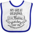 thumbnail image 3 of Inktastic My Great Grandma in Heaven Watches over Me Boys or Girls Baby Bib, 3 of 4