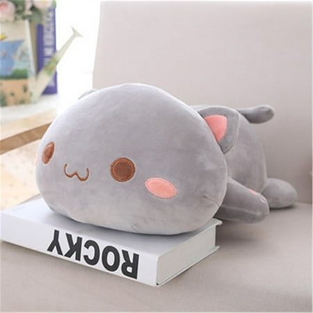 Pisexur Plush Toys Cute Dolls Soft Toy Stuffed Animal For Home Decor Birthday Gifts, Christmas Gifts For Kids Gray 14.17x7.87x4.33