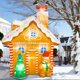 thumbnail image 2 of Casa Inflable de Jengibre Navideña OurWarm con Luces LED de 3 m para Exterior, 2 of 7