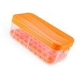 thumbnail image 6 of Press Type Ice Cube Trays 36 Ice Cubes Per Layer with Lid and Bin Silicone Household Ice Cube Molds for Tea Coffee Orange, 6 of 8