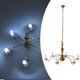 thumbnail image 5 of Lámpara de techo de metal retro, 6 luces, lámpara colgante de 3 V, luces blancas para bricolaje Oro 8.8cm, 5 of 9