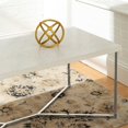 thumbnail image 4 of WE Furniture AZF42LUXWMC Coffee Table, Faux Marble, Chrome, 4 of 8