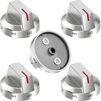 DG94-03500A/Z Fit for Samsung Gas Stove Knob Replacement (5PCK) and DG94-04167 DG94-03500U Gas Stove Knobs-Models NX60T8111SS NX60T8311SS NX60T8711SS for Samsung Oven Stove knobs