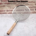 thumbnail image 3 of Spider Strainer, 304 Stainless Steel Strainer Spoon Skimmer Spoons Wooden Handle Mesh Strainer For Cooking Frying, 3 of 8