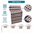 thumbnail image 6 of Retro Boho Table Runner 60 Inches, Dark Red Geometric Pattern Rhombic Bohemia Bed Runner Dresser Scarves Tabletop for Indoor Outdoor Parties/Ceremony/Banquet, 13" x 60", 6 of 8