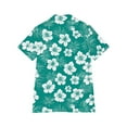 thumbnail image 6 of Ruimatai Women's Hawaiian Shirt Short Sleeve Casual Button Up Blouse Floral Print Beach Vacation Top Lightweight Comfortable Summer Shirt, 6 of 6