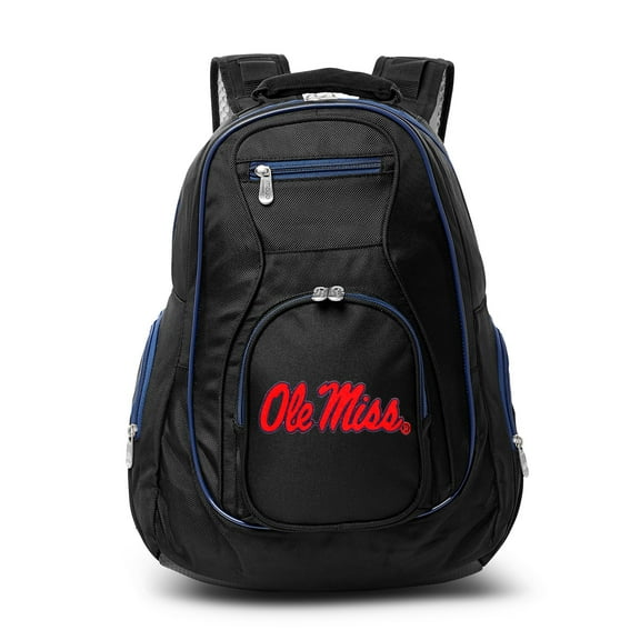 MOJO Black Ole Miss Rebels Trim Color Laptop Backpack