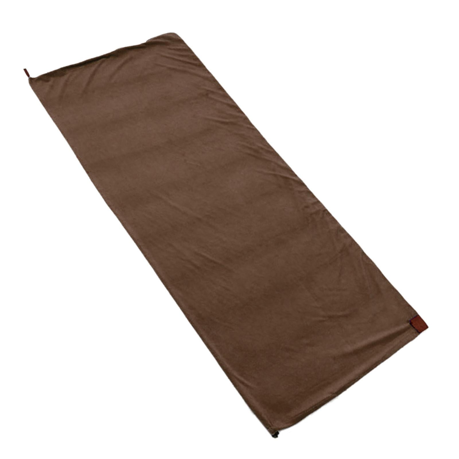 Axioma -Fleece sleeping bag liner, thermal pillow, sleeping bag, warm emergency camping Coffee