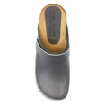 thumbnail image 6 of BJORK Maja Wood Open Back Grey Leather Clogs, 6 of 8