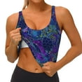 thumbnail image 4 of Lsque Turtles Printed Women'S Sports Bra, Compression, Moisture Wicking, High-Impact Sports Bra For Women,Supportive sports bra-X-Large, 4 of 9