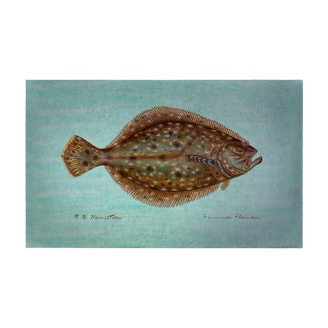 Betsy Drake DM014G Flounder Door Mat - 30 x 50 in.