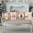 thumbnail image 3 of Holiday Sofa Pillow Covers Set of 4 - Red and Green Christmas Decor for Home Couch Cushions, 3 of 6