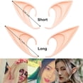 thumbnail image 5 of 2 Pairs of Big and Small Role Playing Fairy Ears, Halloween Anime Party Dress Up Vampire Dress Up Latex Elf Ears Party Supplies, 5 of 6