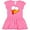 Raspberry with Polka Dots, variant on Inktastic Thanksgiving Goofball Turkey Face Gift Baby Girl Dress