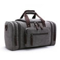 thumbnail image 1 of tredstone Sac à Bagages Grande Capacité en Toile Voyageant dans un Sac Week-End de Style Rétro pour Hommes et Femmes Gris, 1 of 6