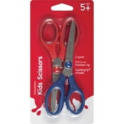 Schoolworks Kids' Squishgrip Pointed Tip Scissors 5" 2/Pkg-Red & Blue