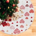 thumbnail image 3 of FMSHPON Valentines Hearts Wedding Xmas Christmas Tree Skirt Stand Mat for Holiday Party Decoration Indoor Outdoor 36 inches, 3 of 6