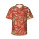 thumbnail image 1 of Fotbe Strawberry Camisa Hawaiana para Hombre Unisex – Camisa Casual de Verano con Botones de Manga Corta de Algodón y Lino,Small, 1 of 7