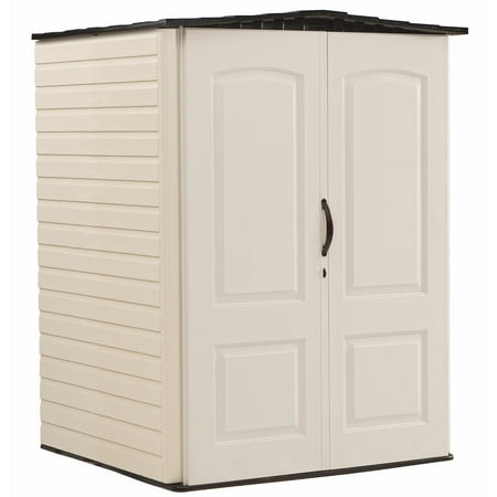 Rubbermaid 5 x 4 ft Medium Storage Shed, Sandstone & (Best Shed Siding Material)