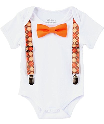 orange baby bodysuit