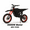 Orange, variant on 3000W 48V Electric Dirt Bike for Adults 38MPH Top Speed 38 Miles Range Full Suspension UL2849 Certified