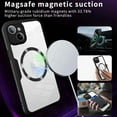 thumbnail image 3 of Strong Magnetic Phone Case for For iPhone 15,[Built-in Screen Protector][Compatible with Magsafe][Military Shockproof Dropproof] Heavy Duty Transparent Phone Case Cover,Darkgreen, 3 of 8