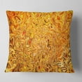 thumbnail image 2 of Designart Textured Flowing Yellow - Contemporary Throw Pillow - 18x18, 2 of 5