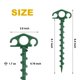 thumbnail image 2 of Estacas para tienda de campaña COBARYEN (24 cm, fibra de nailon, espiral, 10 unidades), color verde, 2 of 6