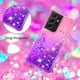 thumbnail image 4 of Funda para Samsung Galaxy S21 Ultra 5G Transparente con Brillos Carcasa Protectora Antigolpes con Glitter Brillante, 4 of 5