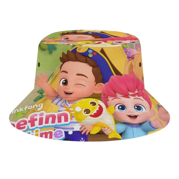Bebefinn Hora de Jugar Sombrero bucket para adultos, gorra de protección solar, sombrero de pescador plegable para viajes al aire libre, pesca y actividades de verano