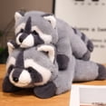 thumbnail image 3 of Peluche de mapache kawaii de 40/55 cm, bonito mapache, peluche suave y adorable, muñeco de peluche para regalo de cumpleaños, 3 of 4