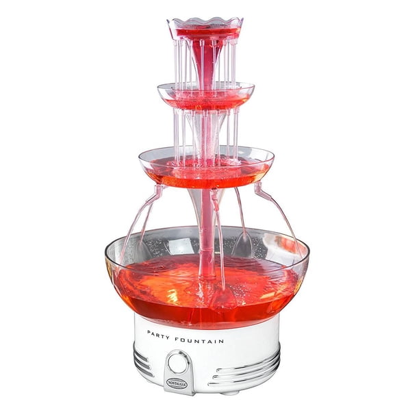 Nostalgia DBF15WT Innova 3 Tier Deluxe Lighted Beverage Drink