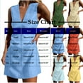 thumbnail image 6 of 2025 Summer Dress for Women Casual Sleeveless Beach Tshirt Sundress Slim V Neck Tank Dress for Work Office, 6 of 6
