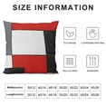 thumbnail image 5 of PHYHOO Red White Black Throw Pillow Covers,Geometric Square Pillow Covers , Stripes Cushion Cases Modern Abstract Decorative Pillow Cases Living Room Decor, 5 of 5