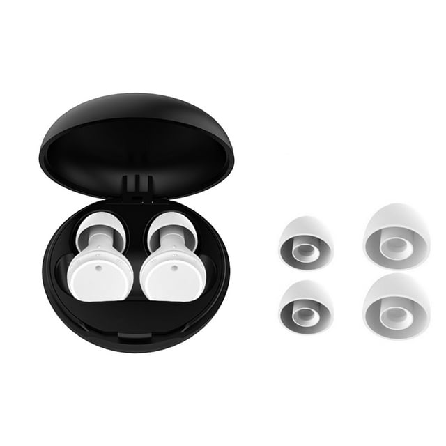 Bouchons d'Oreilles en Silicone pour Bureau et Papeterie pour Dormir 45dB Réduction de Bruit pour Concerts Focus Voyage Travail avec 8 Embouts Réutilisables Réduction de Bruit