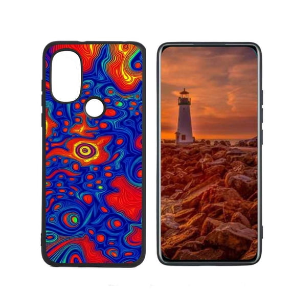 Compatible with Moto G Power 2022 Phone Case, Trippy-Psychedelic-15 Case Silicone Protective for Teen Girl Boy Case for Moto G Power 2022