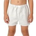 thumbnail image 2 of Zpanxa Girls Running Shorts Nylon Spandex Solid Color Lightweight Drawstring Elastic Waistband 1-2 Years, 2 of 6