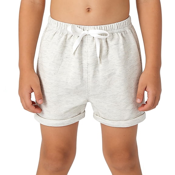 Maqroz Girls Athletic Shorts Elastic Waist Casual Summer Shorts Solid Color Quick Dry Comfortable Bottoms 1-8 Years