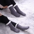 thumbnail image 4 of Womens Slipper Socks Winter Warm Fleece Lined Socks Cozy Soft Thick Fuzzy Non Slip Indoor Christmas Socks, 4 of 5